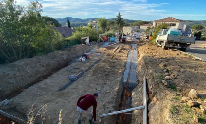 Construction d'une villa au Lavandou , Bormes-les-Mimosas, PL Construction