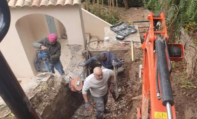 Travaux de terrassement, Bormes-les-Mimosas, PL Construction