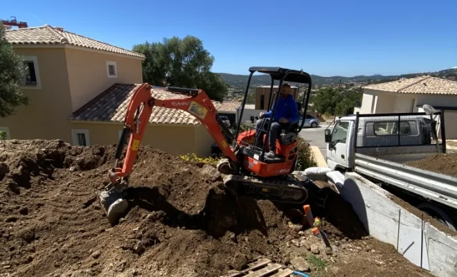 Terrassement , Bormes-les-Mimosas, PL Construction